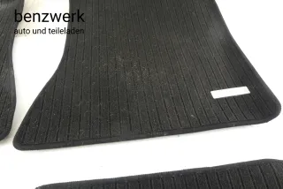 Mercedes W124 4x Fußmatte Teppich Rips schwarz ORIGINAL ✔️ - Bild 6