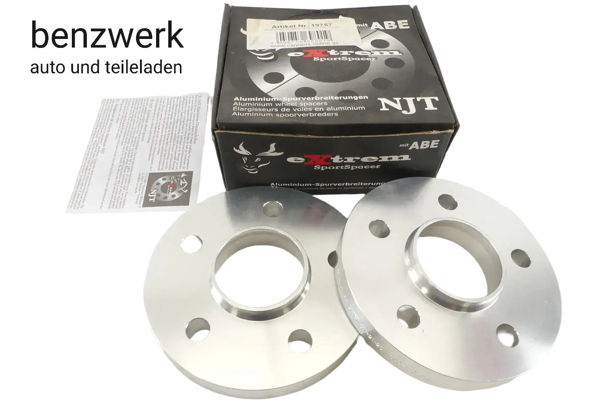 NJT Spurverbreiterung 40mm 5/112 Mercedes VW Audi ETC NEU 780021✔️ - Bild 1