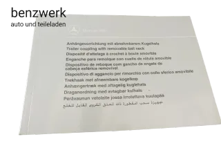 Mercedes W140 W124 Bedienungsanleitung Anhängerkupplung AHK 1405840097✔ - Bild 1