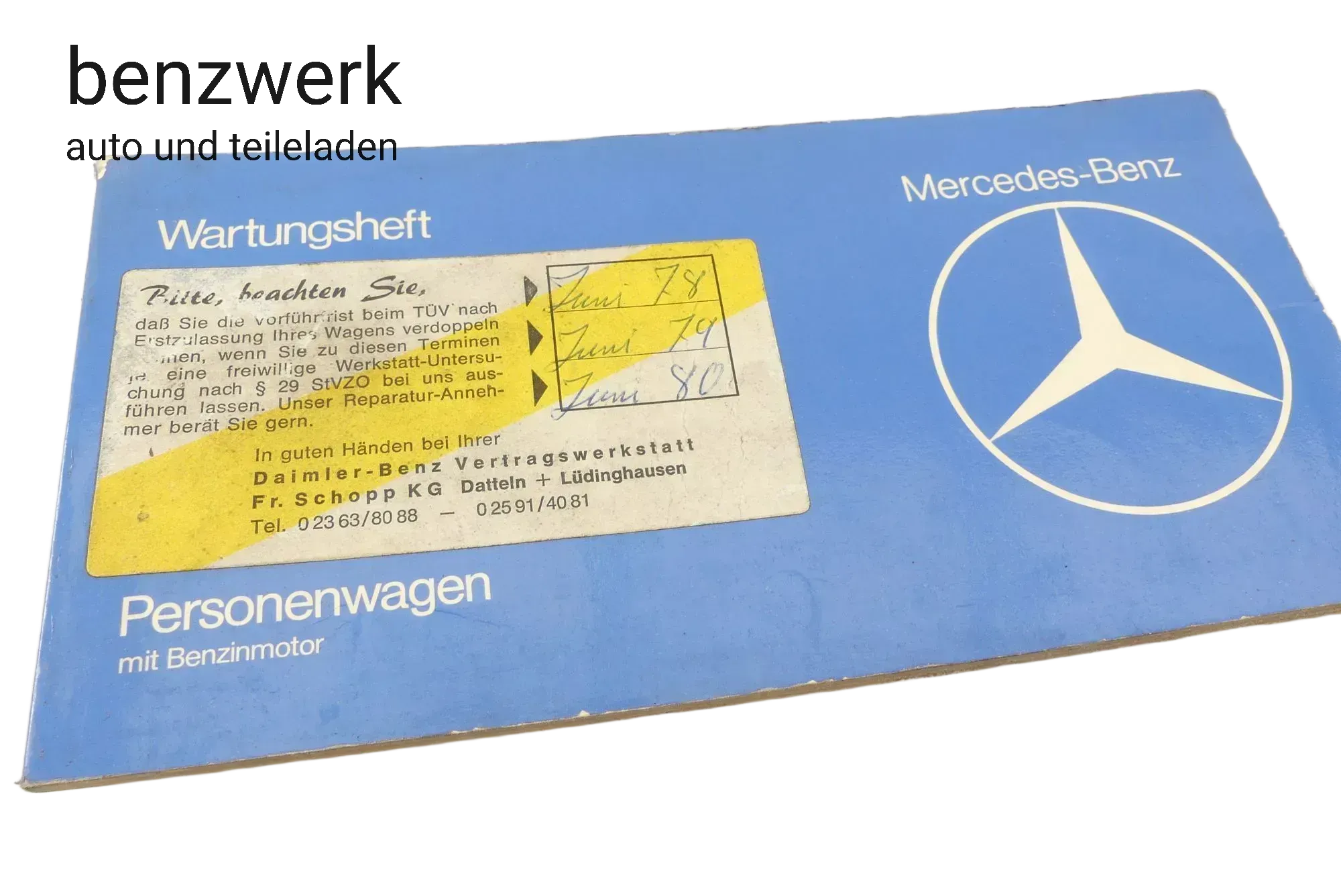 Mercedes W123 R107 W116 Serviceheft Checkheft Bordbuch 1235845895 ✔️ - Bild 1
