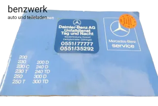 Mercedes W123 Diesel Serviceheft Checkheft Bordbuch 1235844693 ✔️ - Bild 1