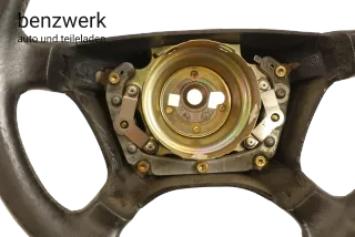 Mercedes W124 W140 W202 Lenkrad Leder schwarz ab 08/93 ORIGINAL 390mm✔️ - Bild 3