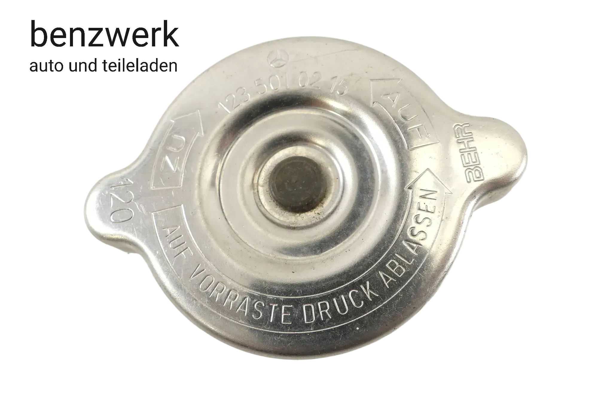 Mercedes W123 W126 W201 W124 Kühlerdeckel ORIGINAL 1235010215 ✔️ - Bild 1