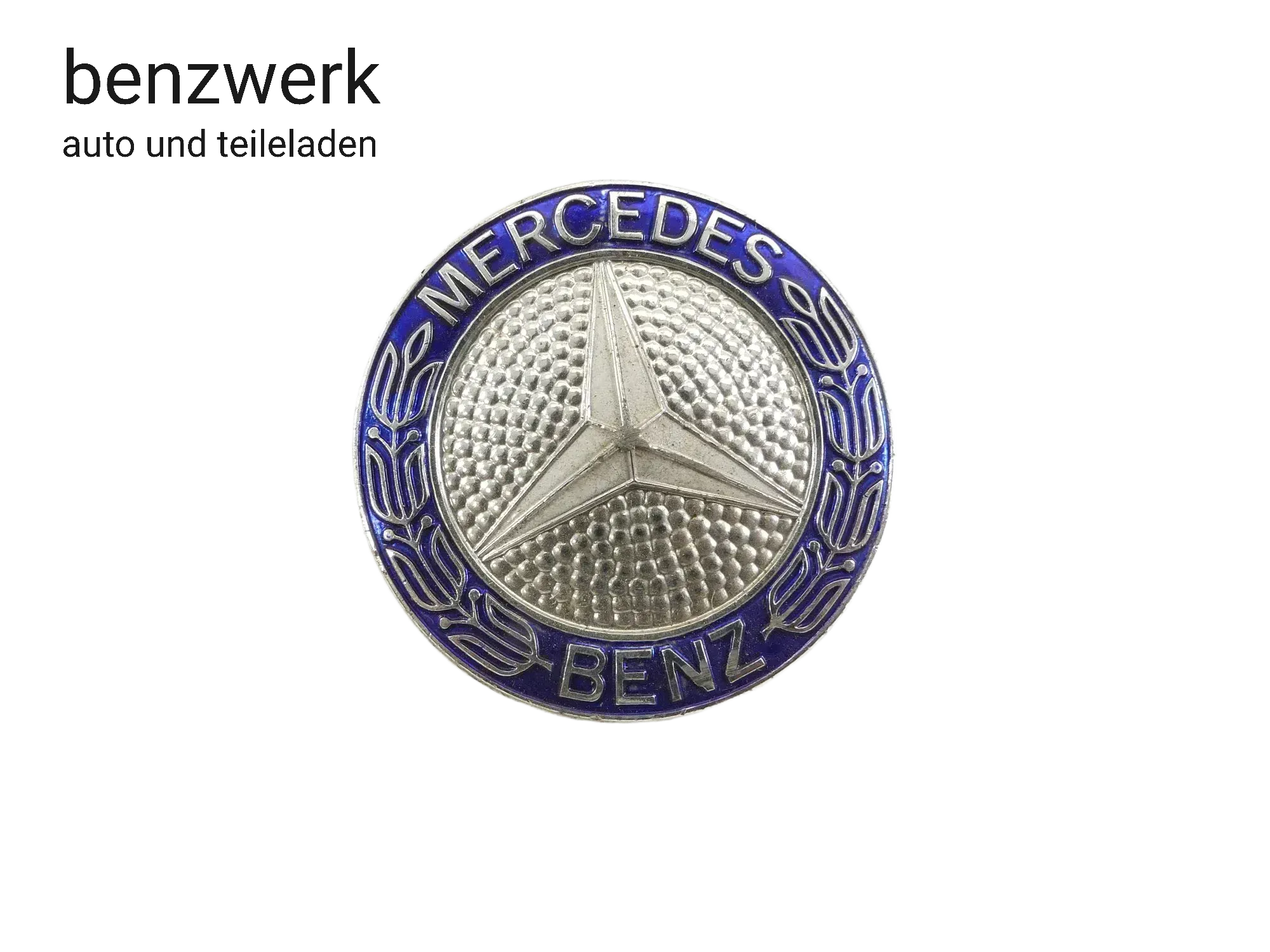 Mercedes W201 190 W124 Emblem Plakette Kühlergrill NEUWERTIG ORIGINAL ✔️ - Bild 1