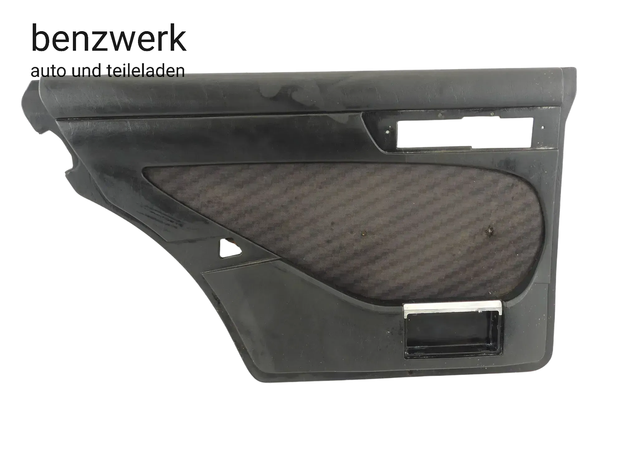 Mercedes W126 SE Türverkleidung hinten links Stoff schwarz 1267370170 ✔️ - Bild 1