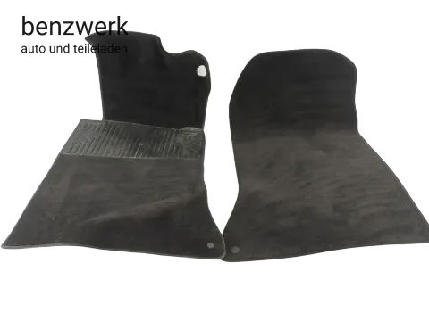 Mercedes W124 Teppich Velour schwarz vorne links rechts 1246804940 1246805040 ✔️