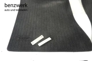 Mercedes W124 4x Fußmatte Teppich Rips schwarz ORIGINAL ✔️ - Bild 3