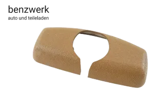 Mercedes W124 Abdeckung Scharnier Mittelarmlehne vorne Safran Dattel 1249730389 - Bild 1