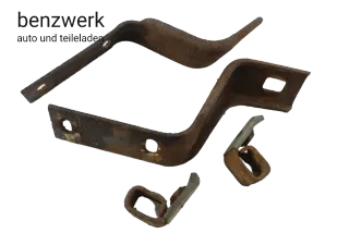Mercedes W123 Coupe C123 Halter Set Verstärkung Stoßstange hinten 1238800014✔️ - Bild 1
