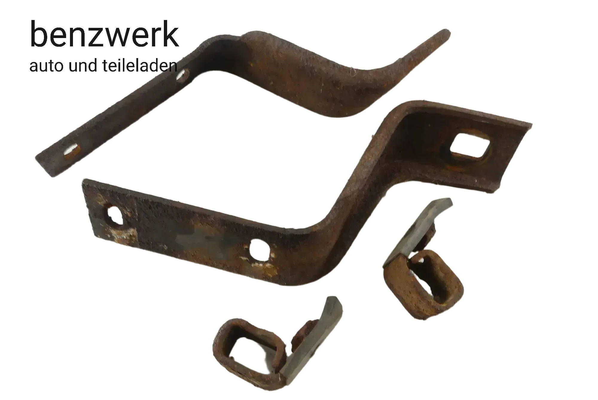 Mercedes W123 Coupe C123 Halter Set Verstärkung Stoßstange hinten 1238800014✔️ - Bild 1
