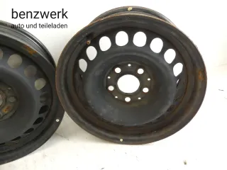 Mercedes W210 4x Stahlfelge ORIGINAL 6,5x15 ET37 2104000202 ✔️ - Bild 5