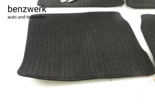 Mercedes W124 4x Fußmatte Teppich Rips schwarz ORIGINAL ✔️ - Bild 9
