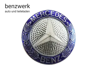Mercedes W201 190 W124 Emblem Plakette Kühlergrill NEUWERTIG ORIGINAL ✔️ - Bild 1