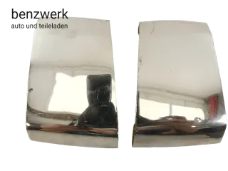 Mercedes W126 2.Serie 2x Chromspange Blendfuge Stoßstange hinten  ✔️ - Bild 1