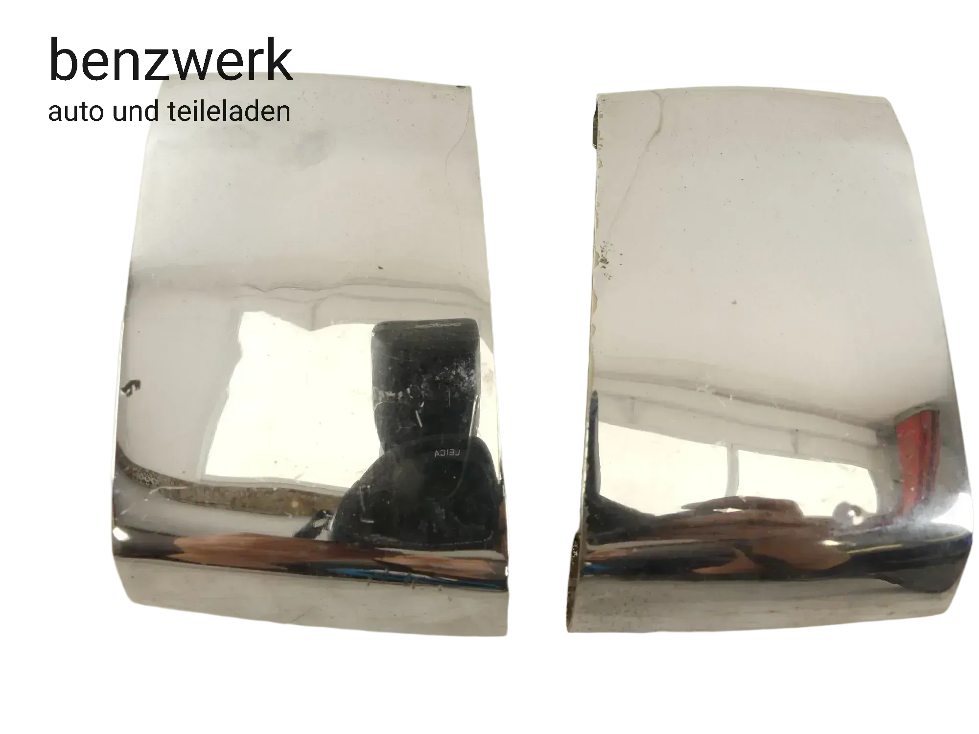 Mercedes W126 2.Serie 2x Chromspange Blendfuge Stoßstange hinten  ✔️ - Bild 1