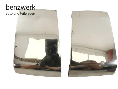 Mercedes W126 2.Serie 2x Chromspange Blendfuge Stoßstange hinten  ✔️
