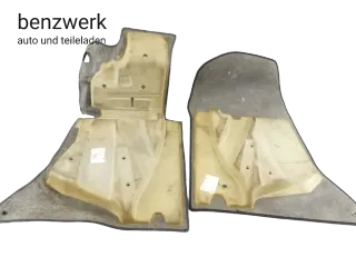 Mercedes W124 Teppich Velour schwarz vorne links rechts 1246804940 1246805040 ✔️ - Bild 7