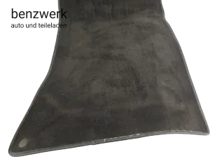 Mercedes W124 Teppich Velour schwarz vorne links rechts 1246804940 1246805040 ✔️ - Bild 5