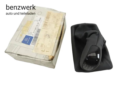 Mercedes W211 Schaltknauf 6-Gang 9C05 schwarz NEU NOS ORIGINAL 2112677410 ✔️