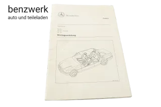 Mercedes W201 W126 W124 Montageanleitung Schonbezüge ORIGINAL ✔️ - Bild 1