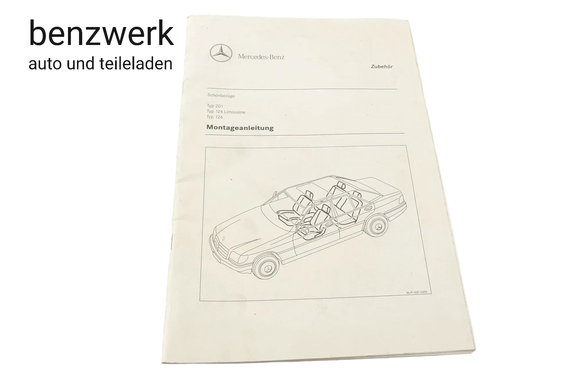 Mercedes W201 W126 W124 Montageanleitung Schonbezüge ORIGINAL ✔️ - Bild 1