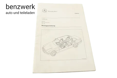 Mercedes W201 W126 W124 Montageanleitung Schonbezüge ORIGINAL ✔️