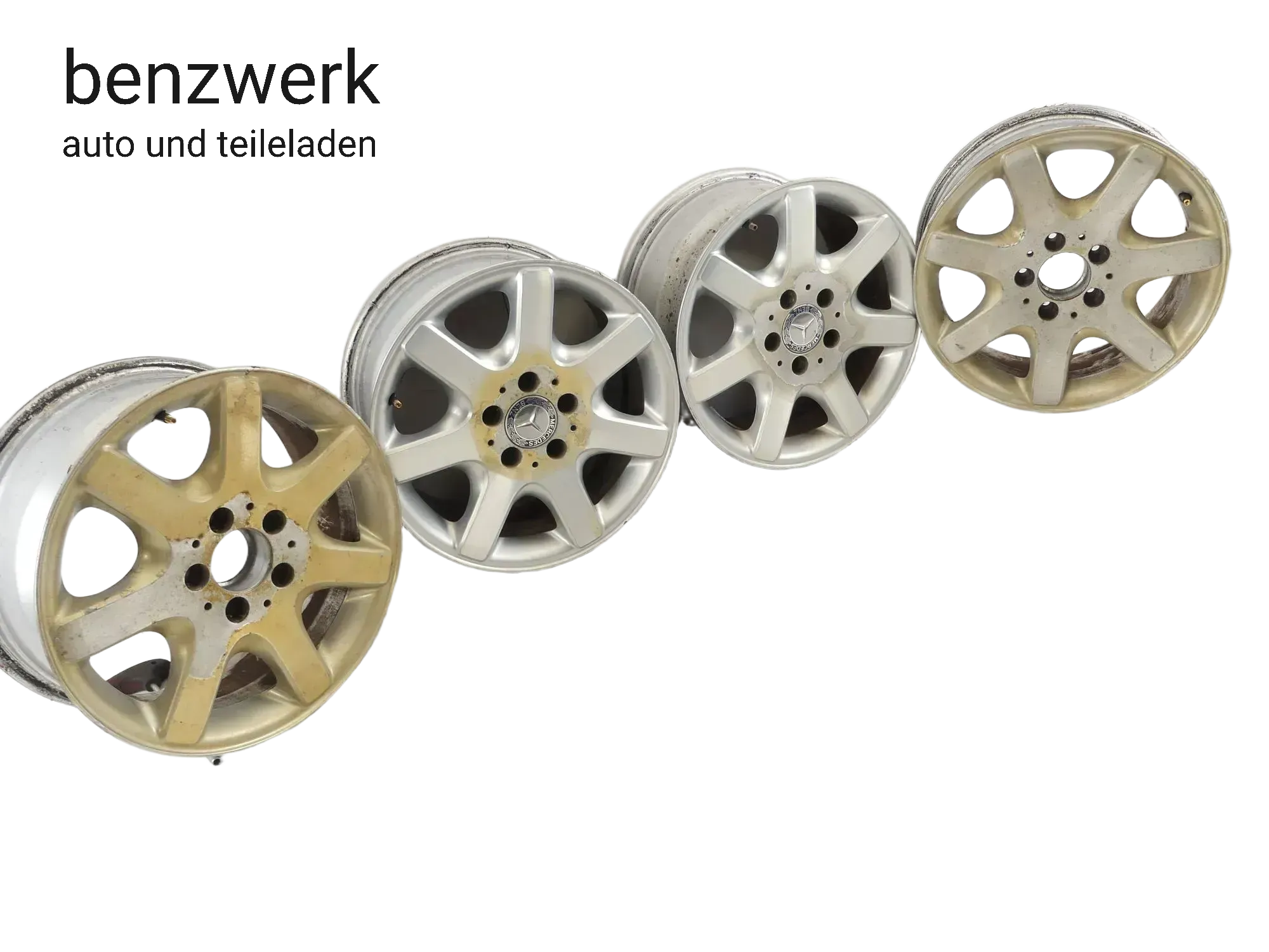 Mercedes SLK R170 4x Alufelge 8x16 ET30 7x16 ET37 1704010202 1704010302 ✔️ - Bild 1