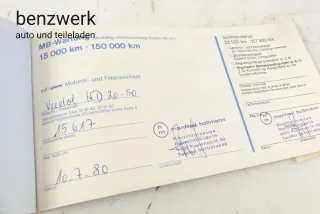 Mercedes W123 R107 W116 Serviceheft Checkheft Bordbuch 1235848995 ✔️ - Bild 6
