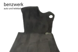 Mercedes W124 Teppich Velour schwarz vorne links rechts 1246804940 1246805040 ✔️ - Bild 3