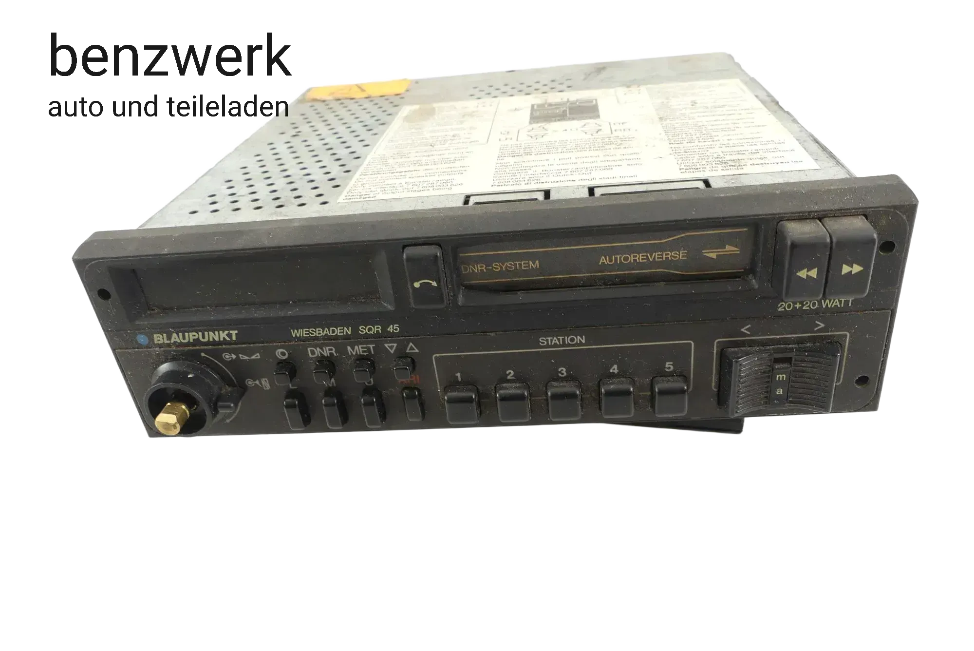 Oldtimer Youngtimer Autoradio Kassette Blaupunkt Wiesbaden SQR45 ✔️ - Bild 1