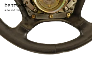 Mercedes W124 W140 W202 Lenkrad Leder schwarz ab 08/93 ORIGINAL 390mm✔️ - Bild 2