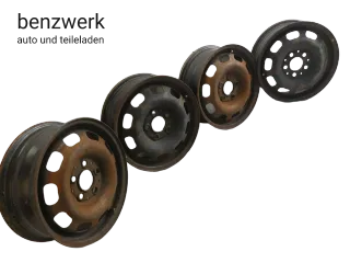 Mercedes W168 4x Stahlfelge 5,5x15 ET54 ORIGINAL 1684000702 ✔️ - Bild 1
