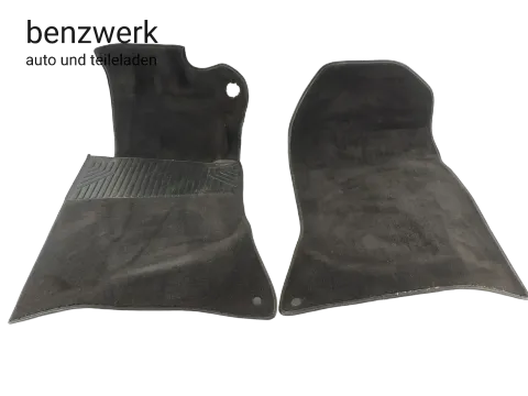 Mercedes W124 Teppich Velour schwarz vorne links rechts 1246804940 1246805040 ✔️