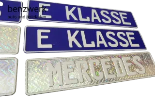 Mercedes Konvolut diverse Dekoration Verkaufsschilder Kennzeichen ✔️ - Bild 3