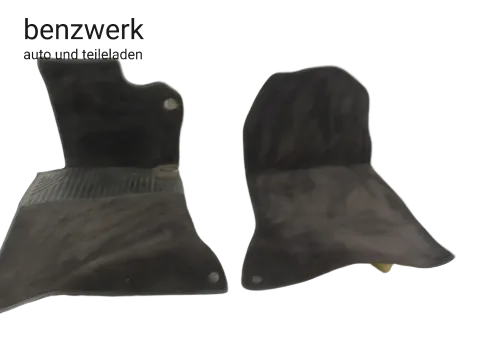 Mercedes W124 Teppich Velour schwarz vorne links rechts 1246804940 1246805040 ✔️
