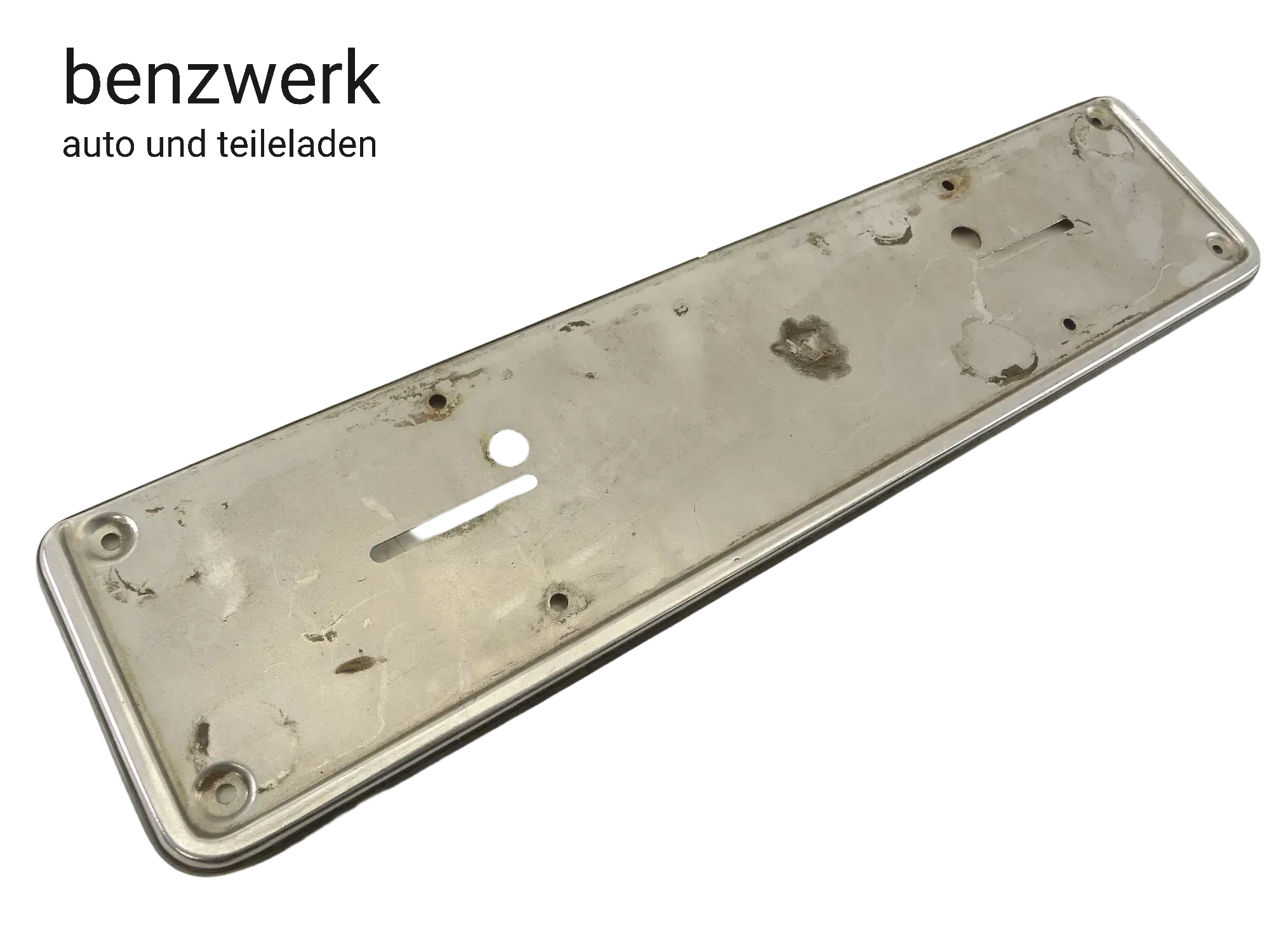 Mercedes W123 W116 W107 W107 Unterlage Kennzeichen hinten ORIGINAL  ✔️ - Bild 1