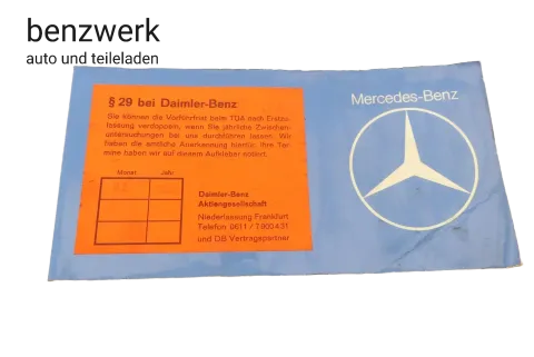 Mercedes W123 R107 W116 Serviceheft Checkheft Bordbuch 1235848995 ✔️