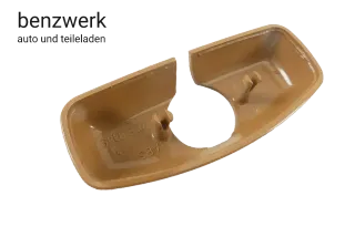 Mercedes W124 Abdeckung Scharnier Mittelarmlehne vorne Safran Dattel 1249730389 - Bild 2