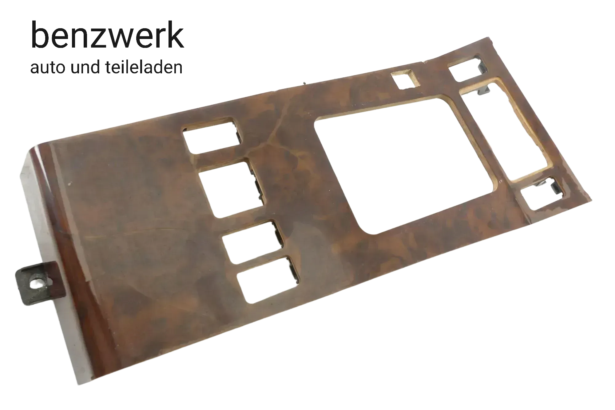 Mercedes W124 Abdeckung Schaltbrett Schalthebel Mittelkonsole Wurzelholz - Bild 1