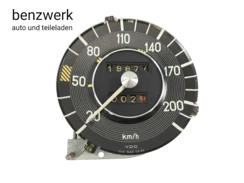 Mercedes W114 /8 Tacho Kombiinstrument 200 km/h W=0,92 1145421001✔️