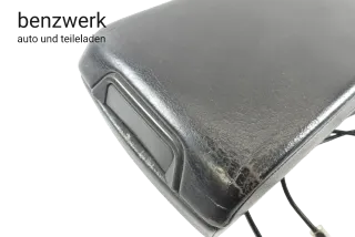 Mercedes W124 MAL Armlehne vorne mit Klappdeckel Telefon Leder schwarz ✔️ - Bild 2