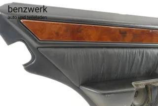 Mercedes W124 S124 Mopf Türverkleidung Leder schwarz hinten links ✔️ - Bild 2