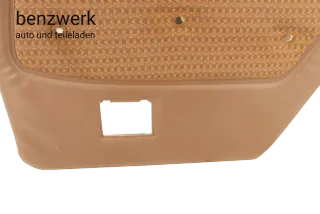 Mercedes W123 1.Serie 280 Türverkleidung hinten rechts braun tabak Stoff Rhombe - Bild 6
