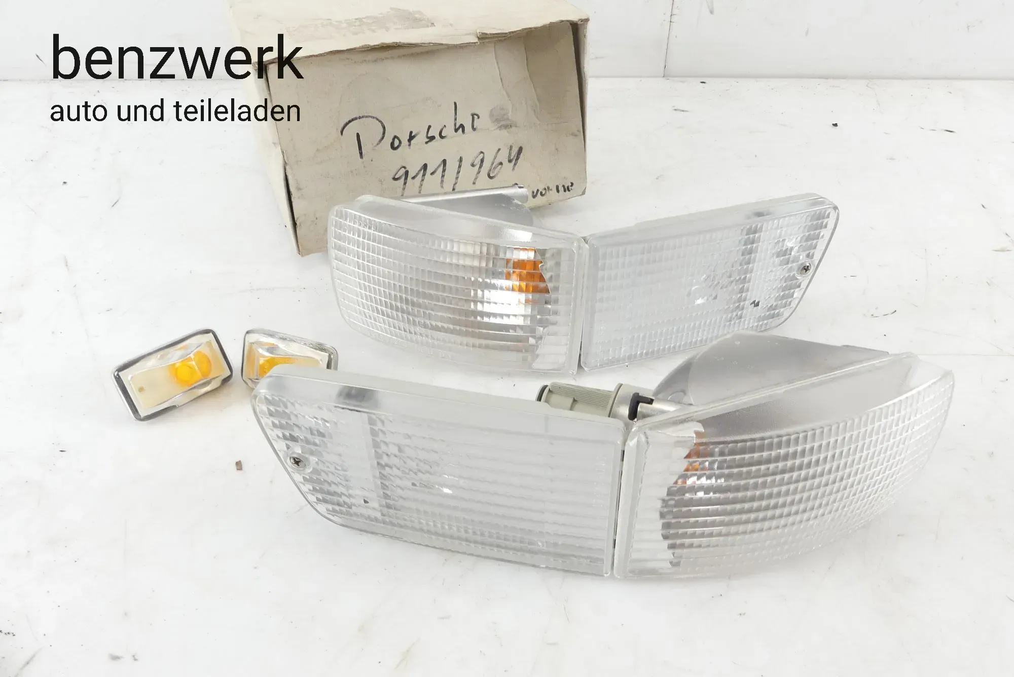 Porsche 911 964 Blinker weiß Set vorne komplett ORIGINAL BOSCH✔️ - Bild 1
