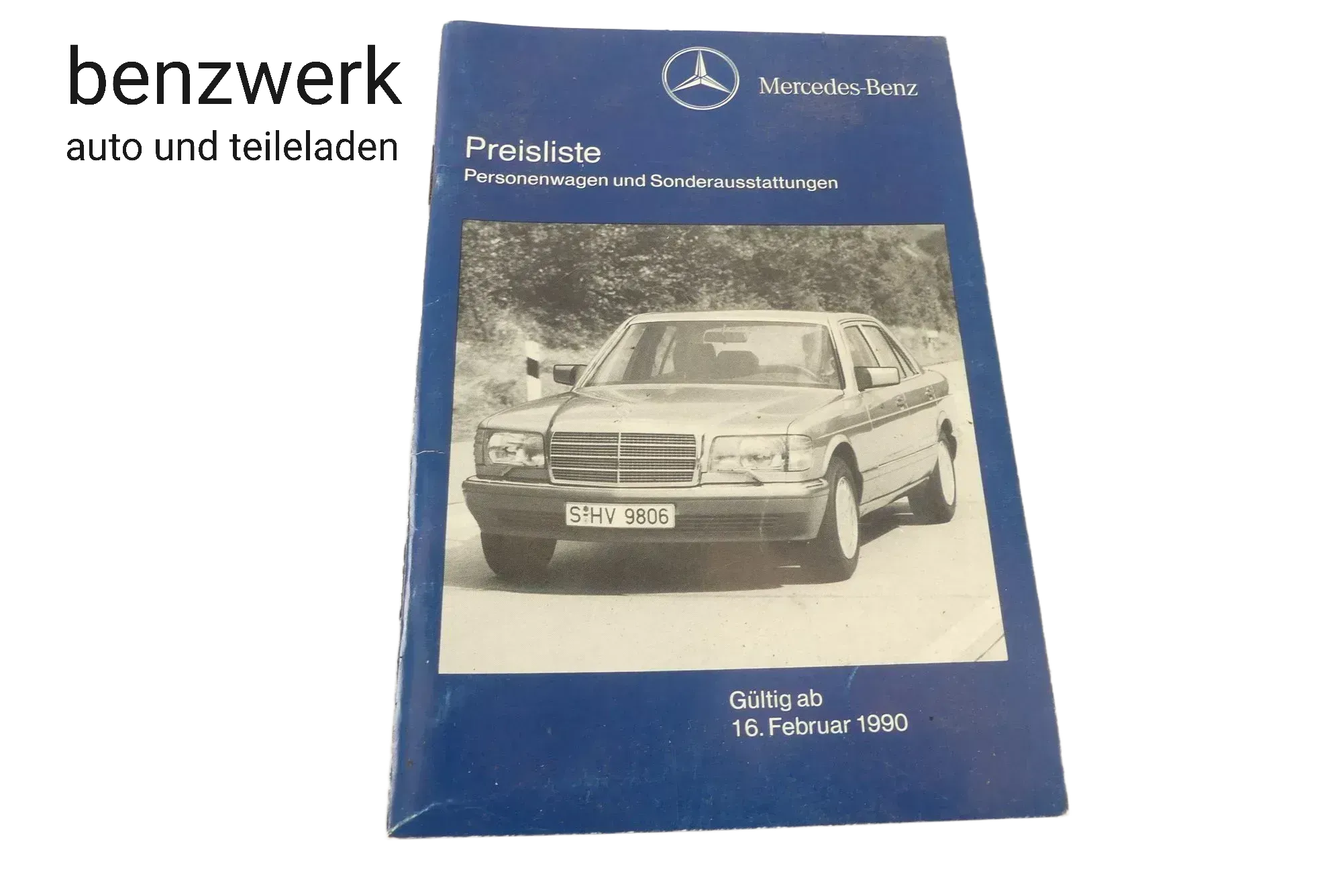 Merceses Broschüre Faltblatt Preisliste 02/90 6060029057 ✔️ - Bild 1