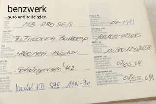 Mercedes W114 W115 W108 Serviceheft Kundendienstheft Bordbuch 0005841495 ✔️ - Bild 3