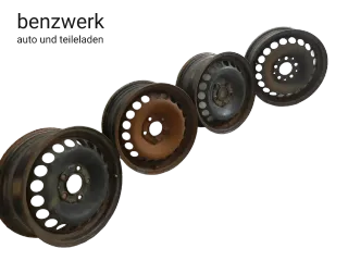 Mercedes W169 W245 4x Stahlfelge 6x15 ET44 1694000402 KROMAG 8245 ✔️ - Bild 1