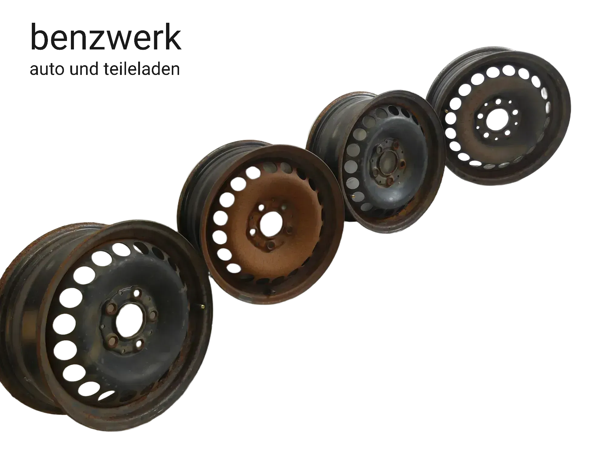 Mercedes W169 W245 4x Stahlfelge 6x15 ET44 1694000402 KROMAG 8245 ✔️ - Bild 1