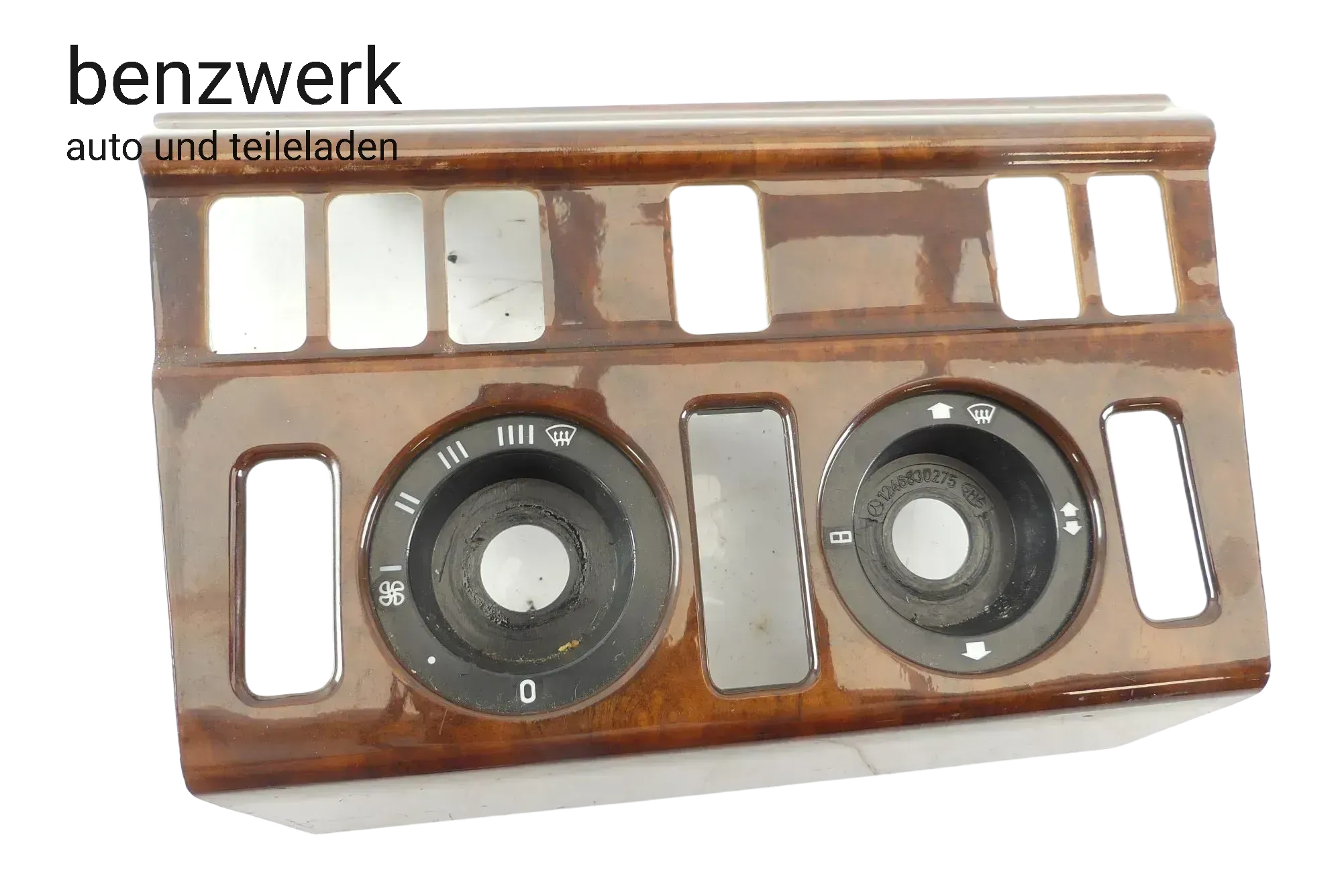 Mercedes W124 Abdeckung Blende Wurzelholz Klima Heizung Mittelkonsole ✔️ - Bild 1