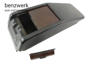 Mercedes W124 Rollobox Wurzelholz schwarz ORIGINAL 1246800852 ✔️ - Bild 1